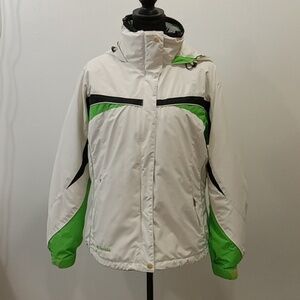 Columbia Core Interchange Full Zip/Button Hooded Winter Coat Jacket Women's Sz M